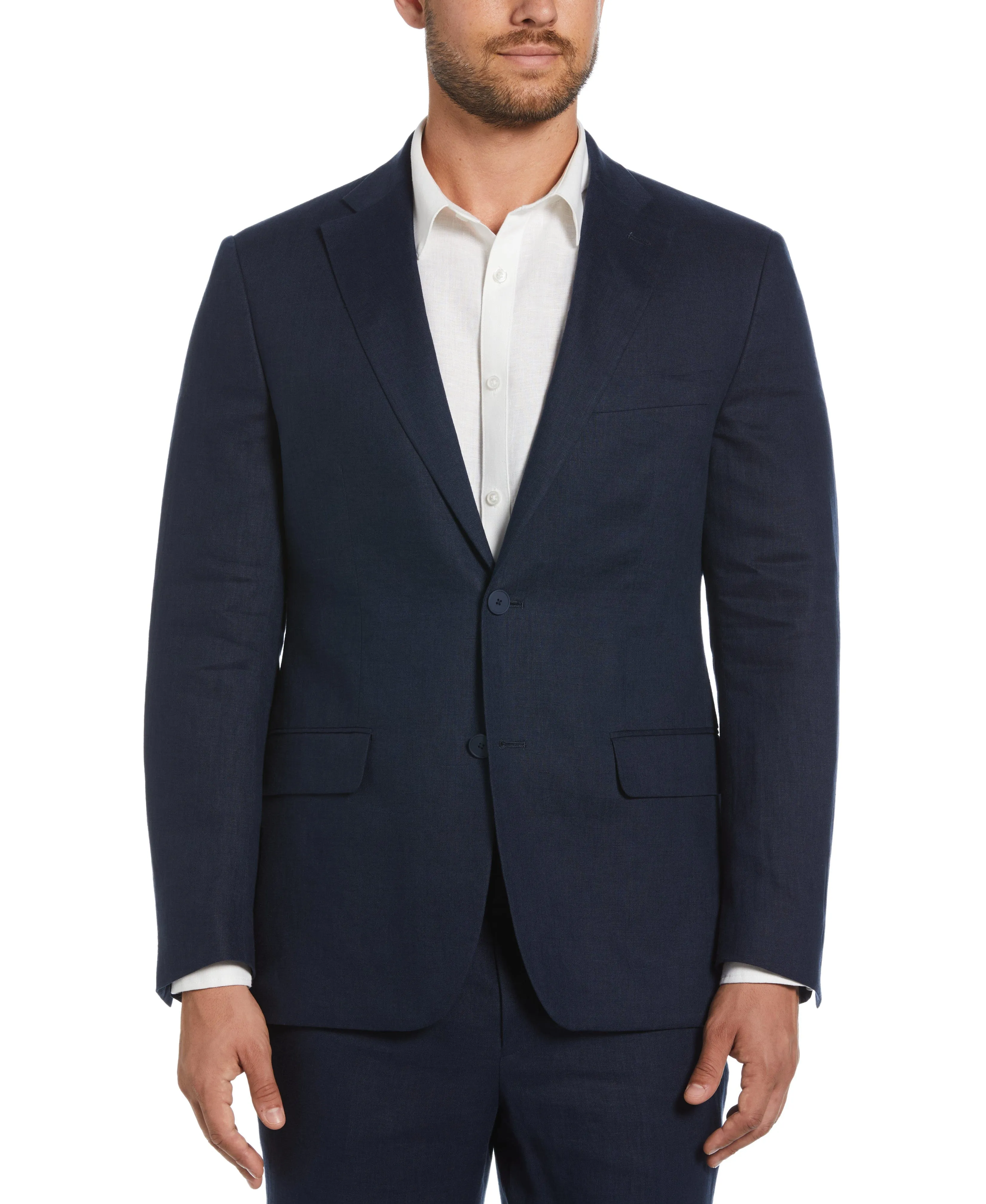 100% Linen Navy Suit