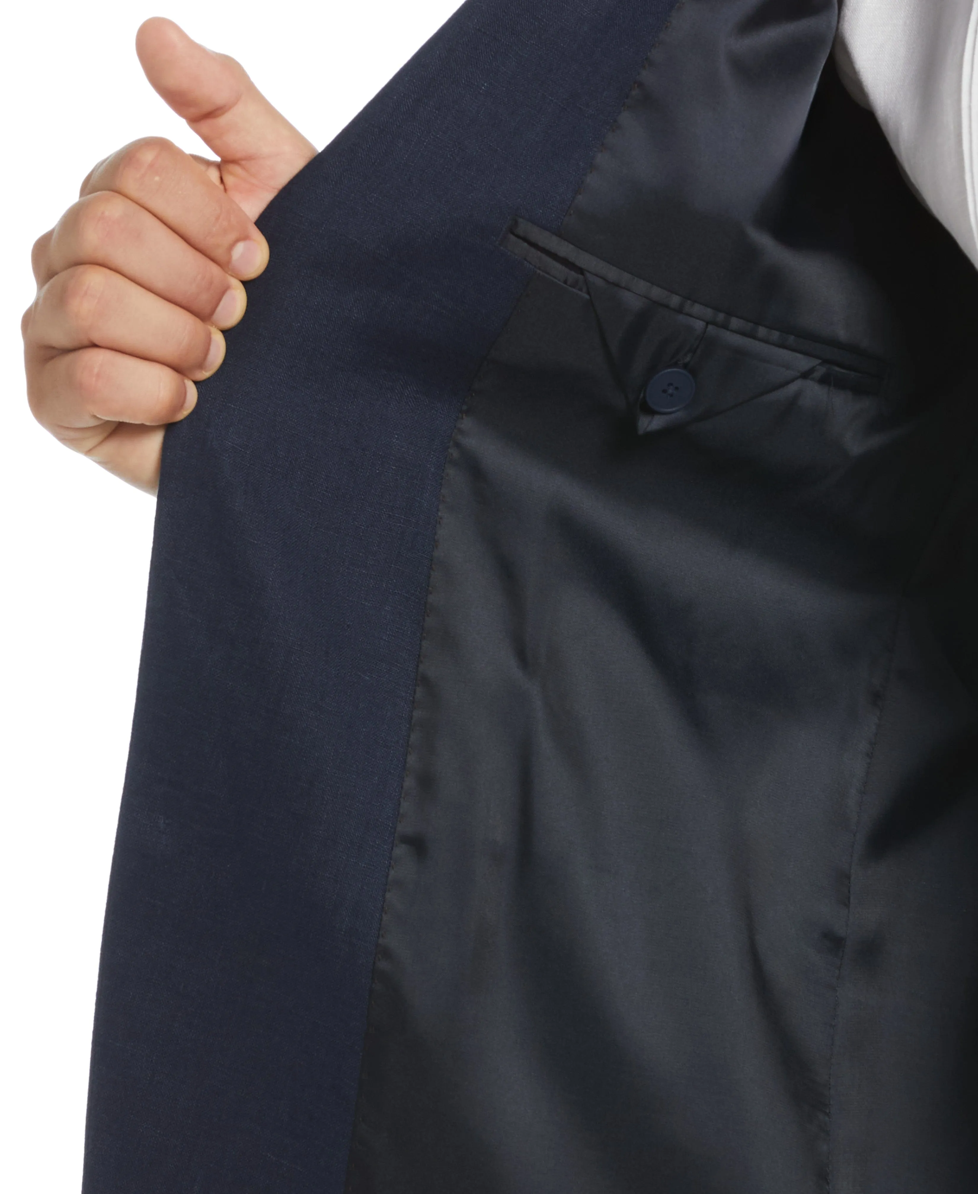 100% Linen Navy Suit