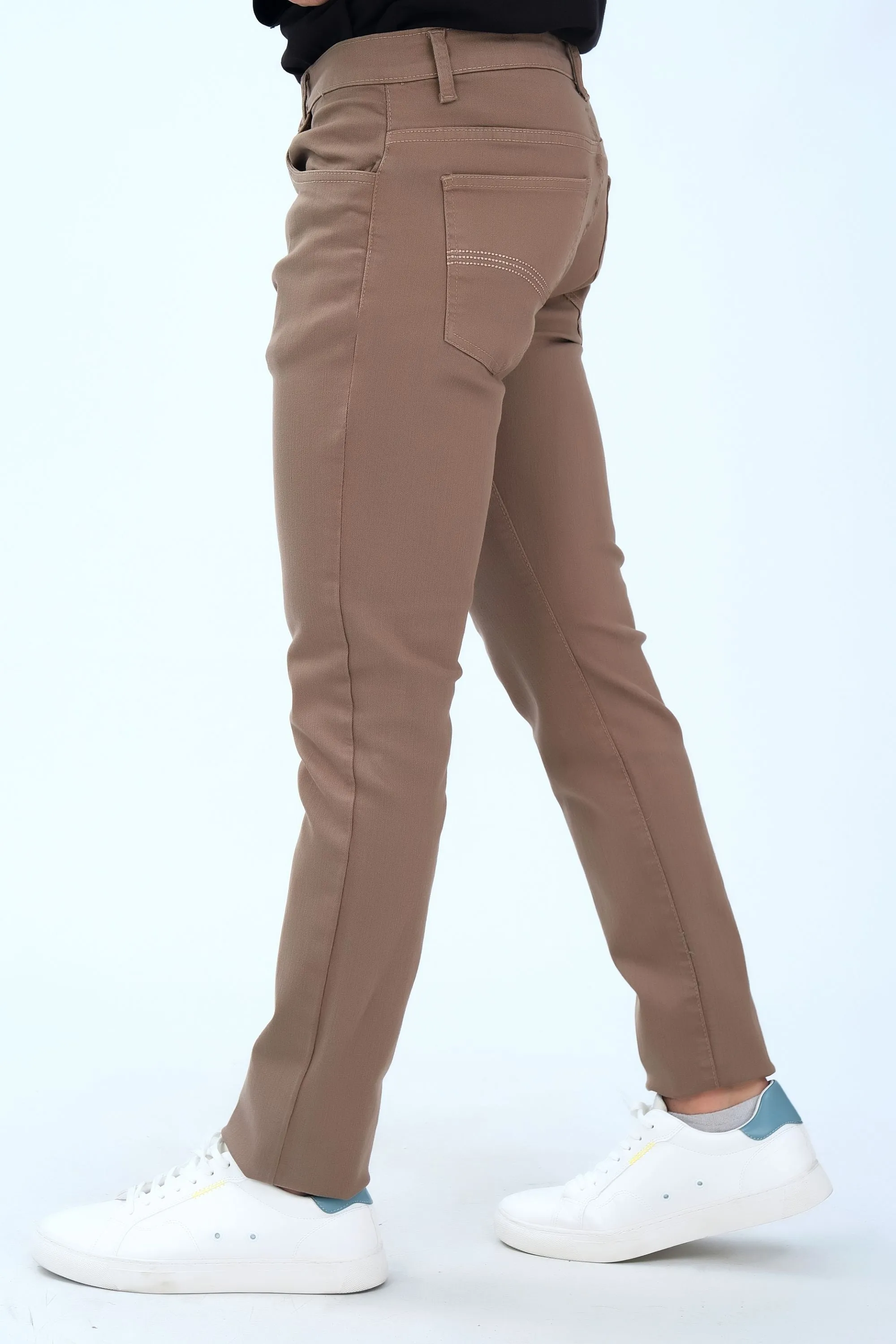 Brown Smart Fit Fashion Pants