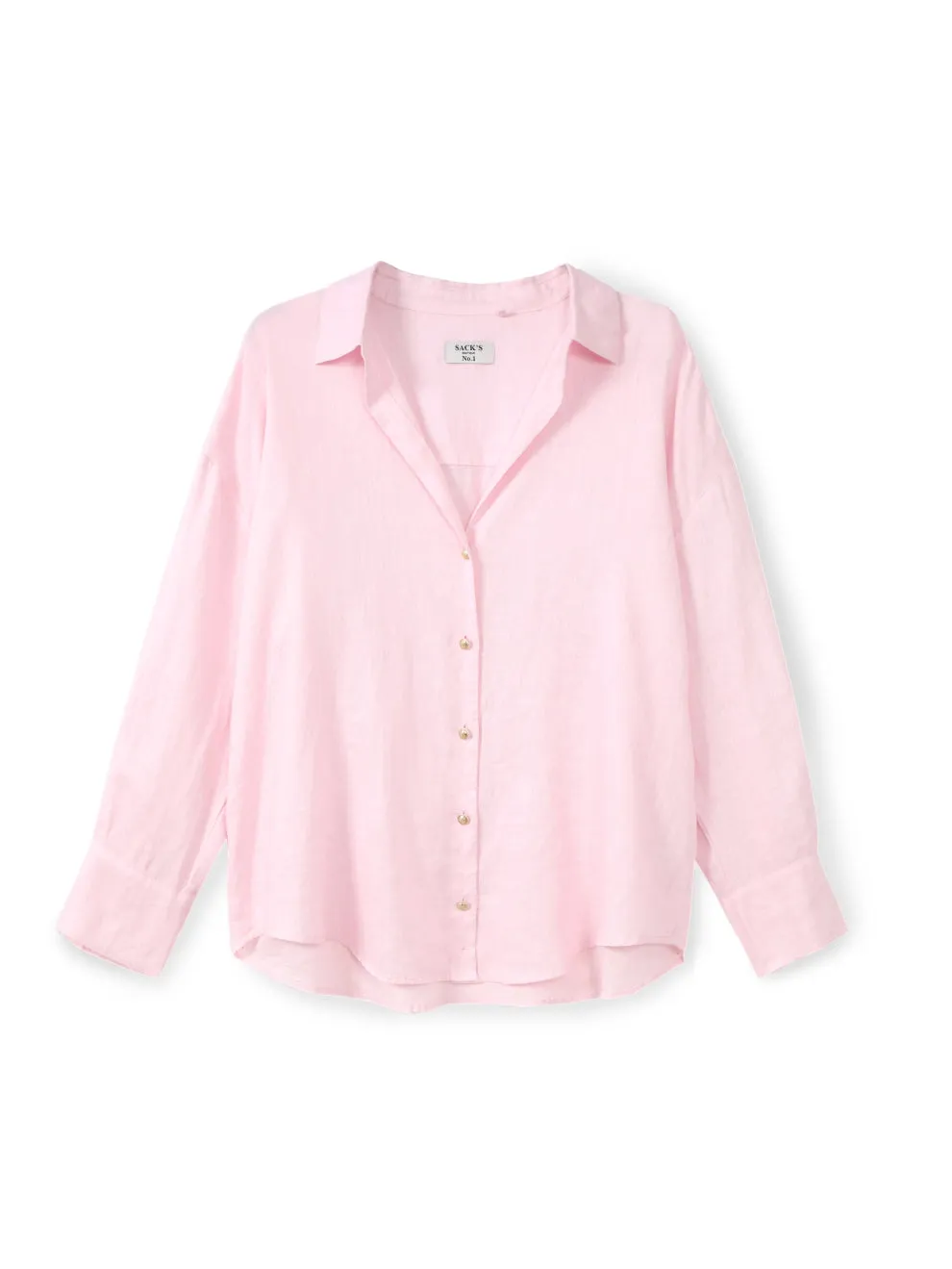 Buttoned linen shirt
