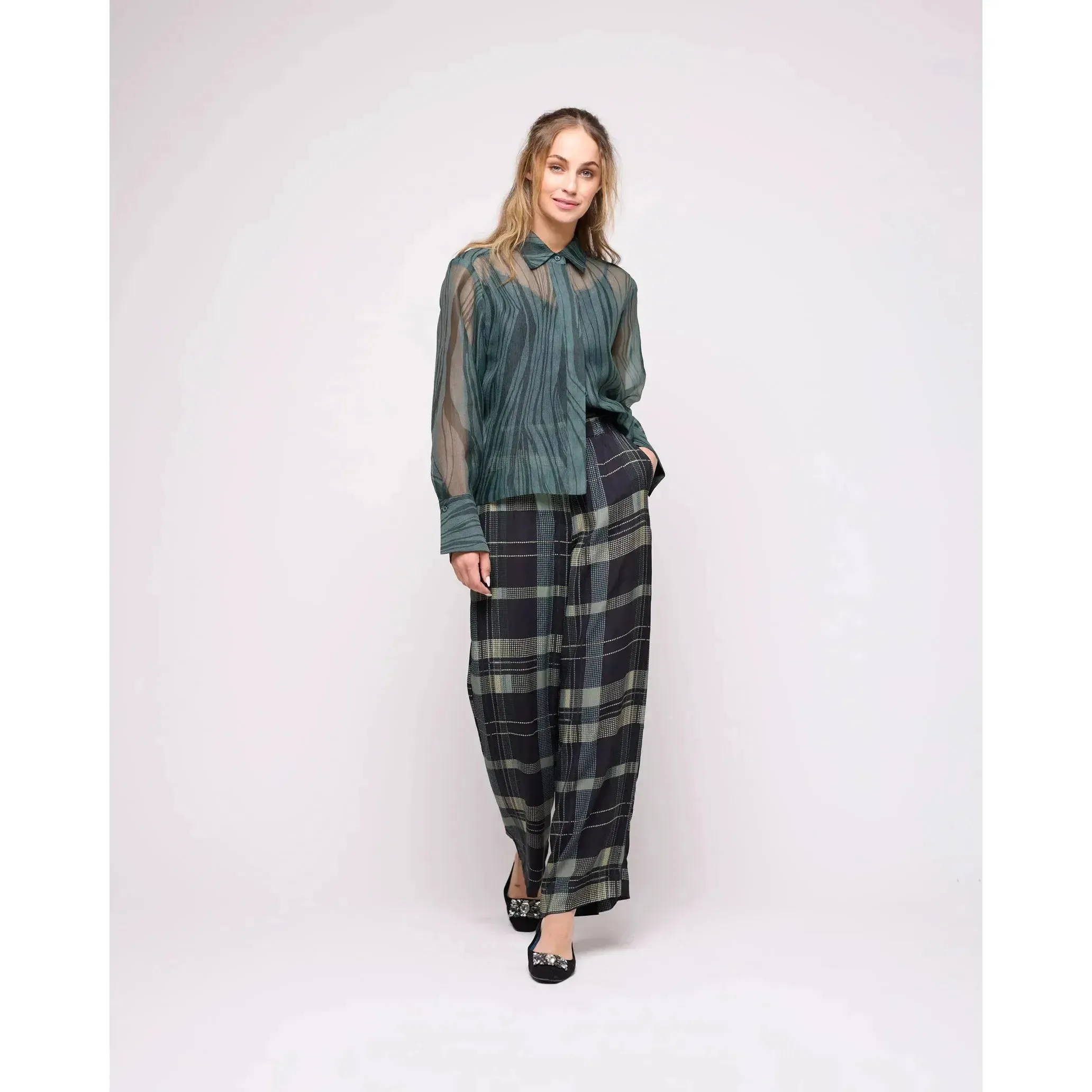 Checca Check Trousers