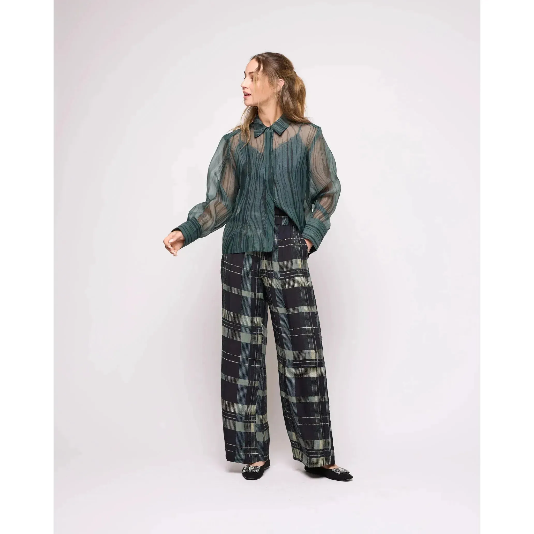 Checca Check Trousers