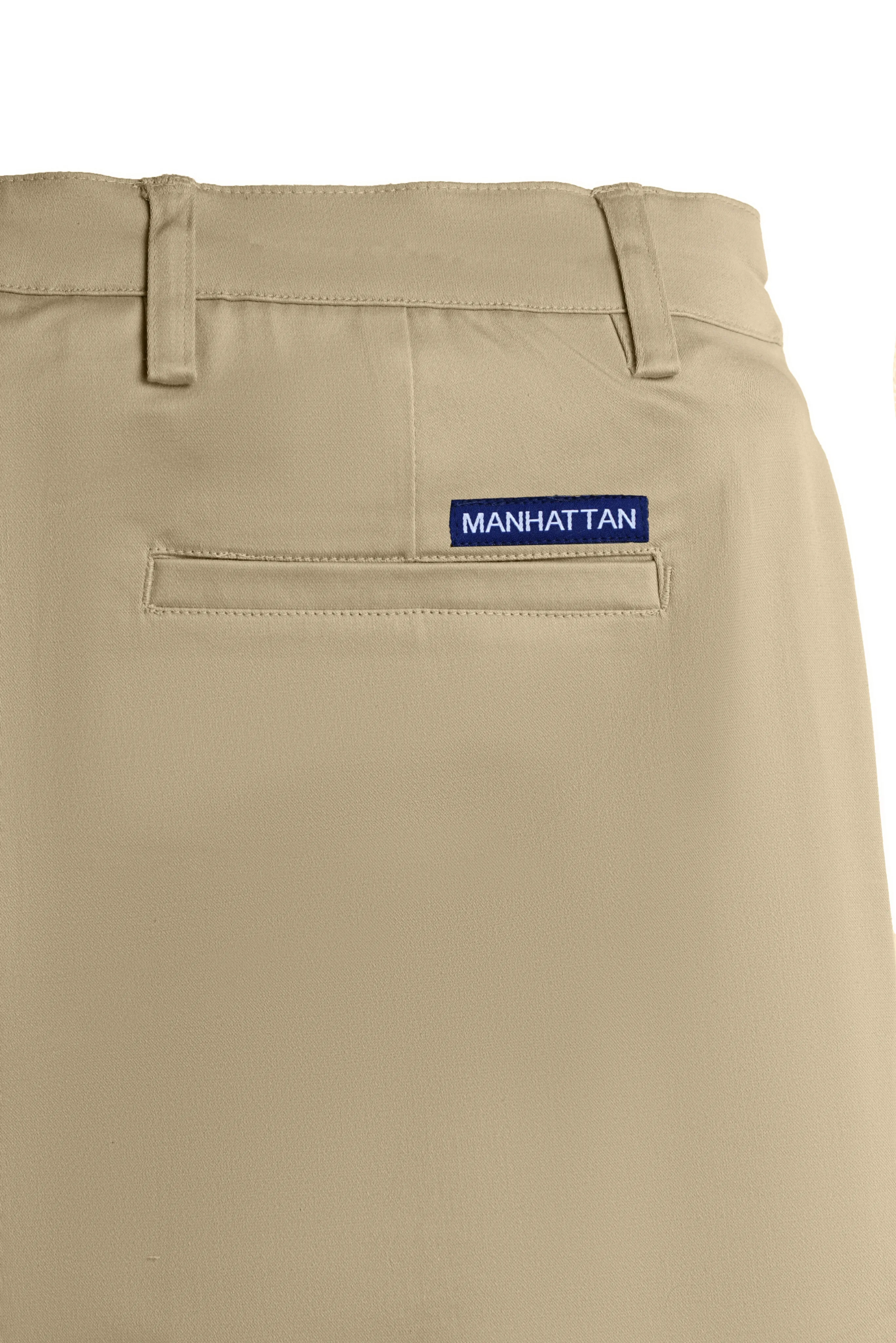Cotton Casual Pants Beige