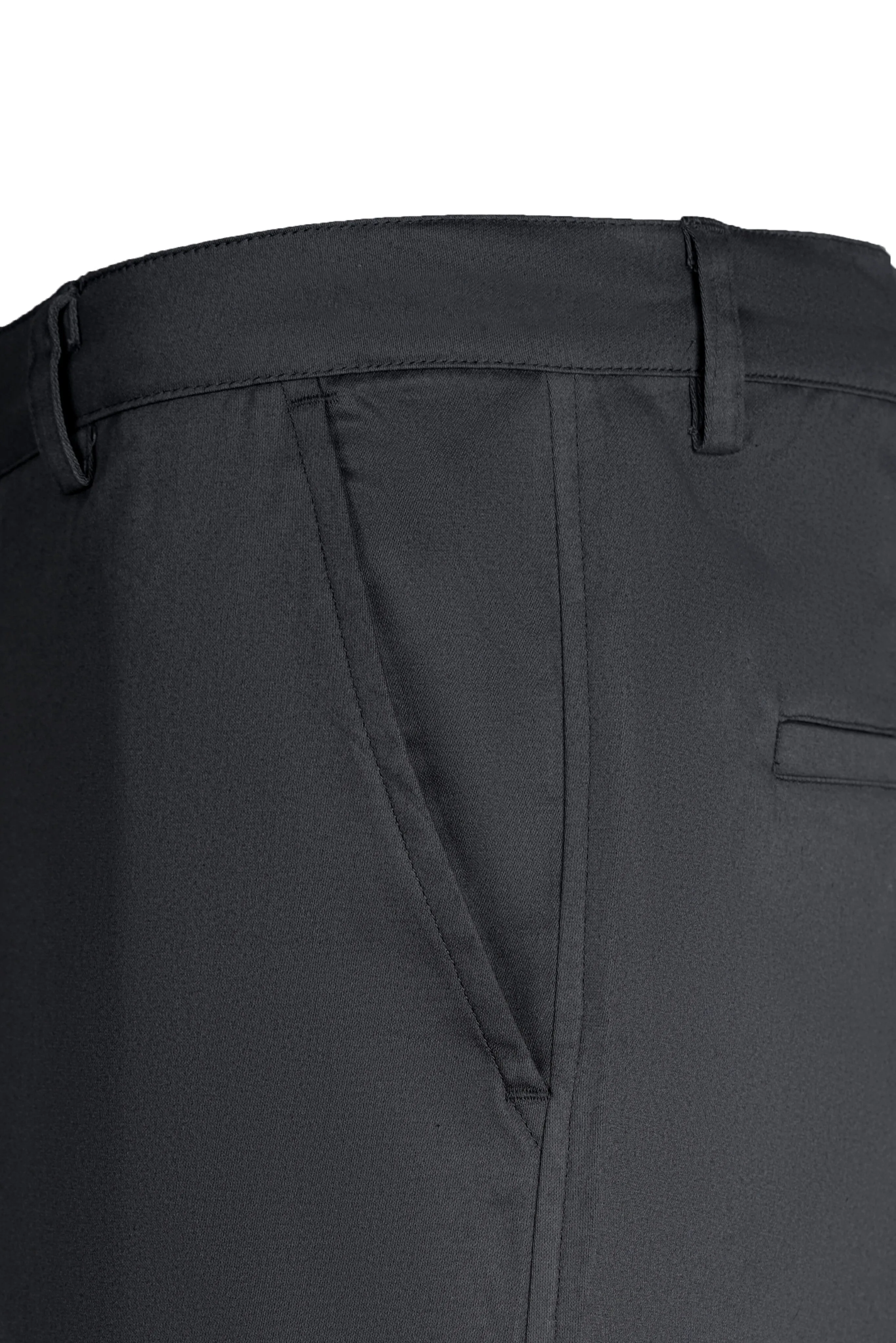 Cotton Casual Pants Dark Grey