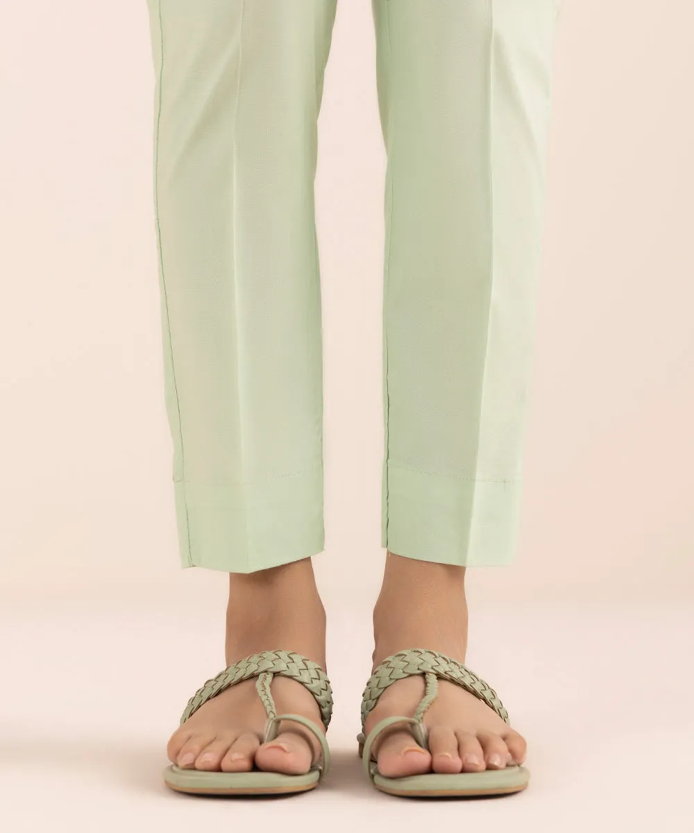 Cotton Viscose Cigarette Pants