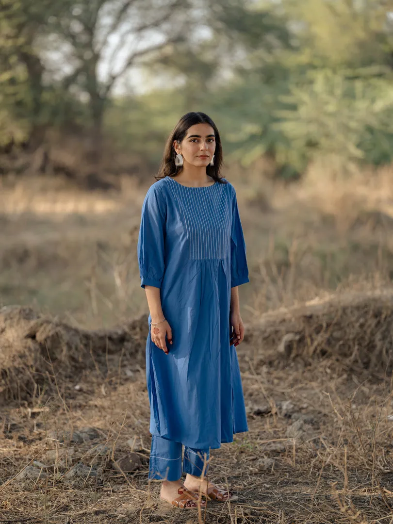 Deep sky kurta set