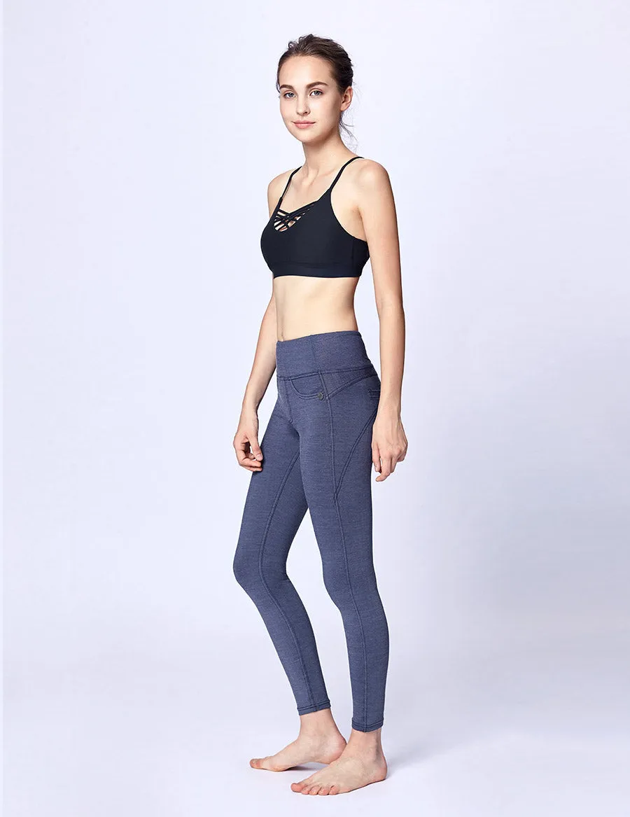 easyoga LA-VEDA Ethereal Bravo Bra - B04 Navy