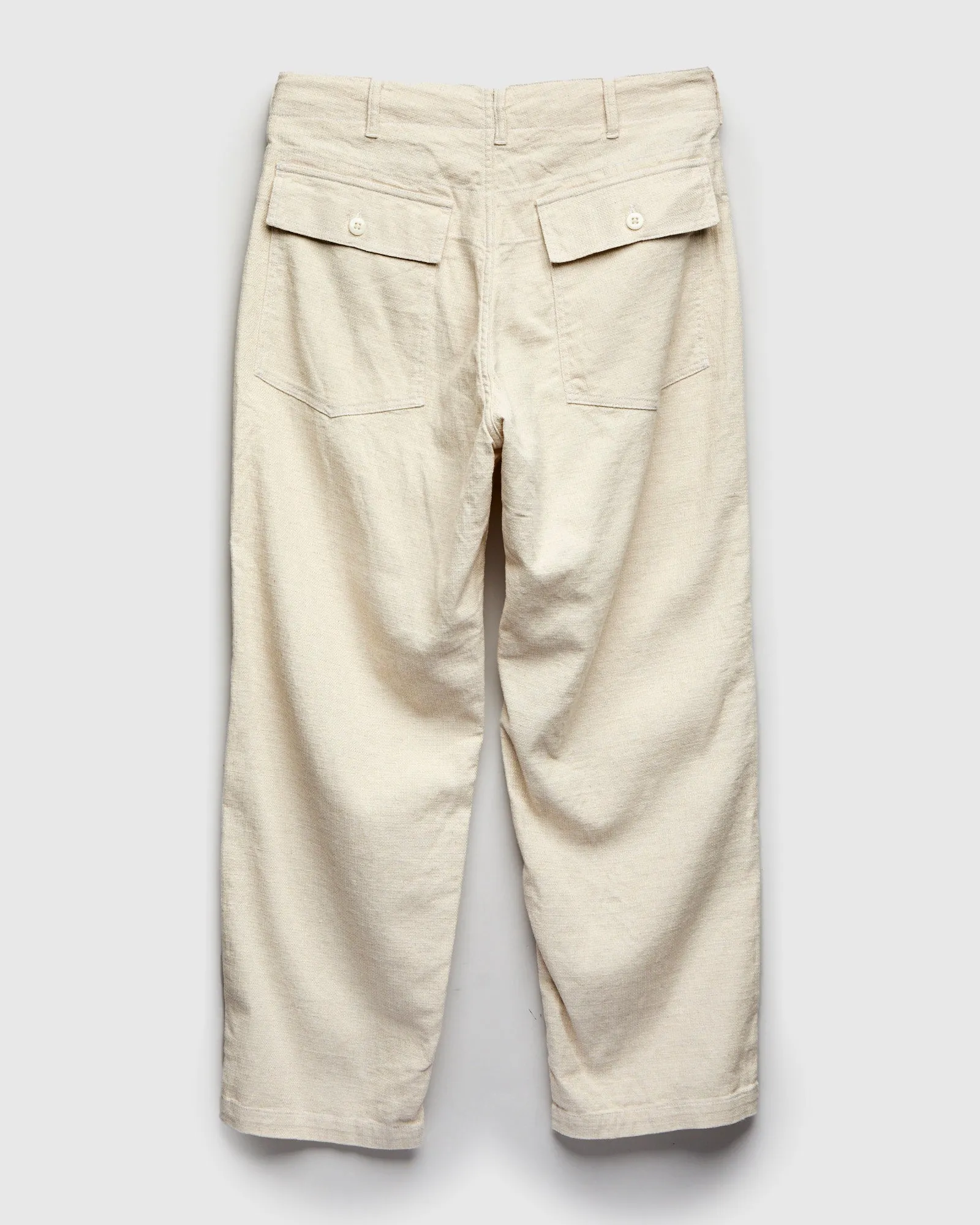 Fatigue Pants in Natural Cotton Linen Java Cloth