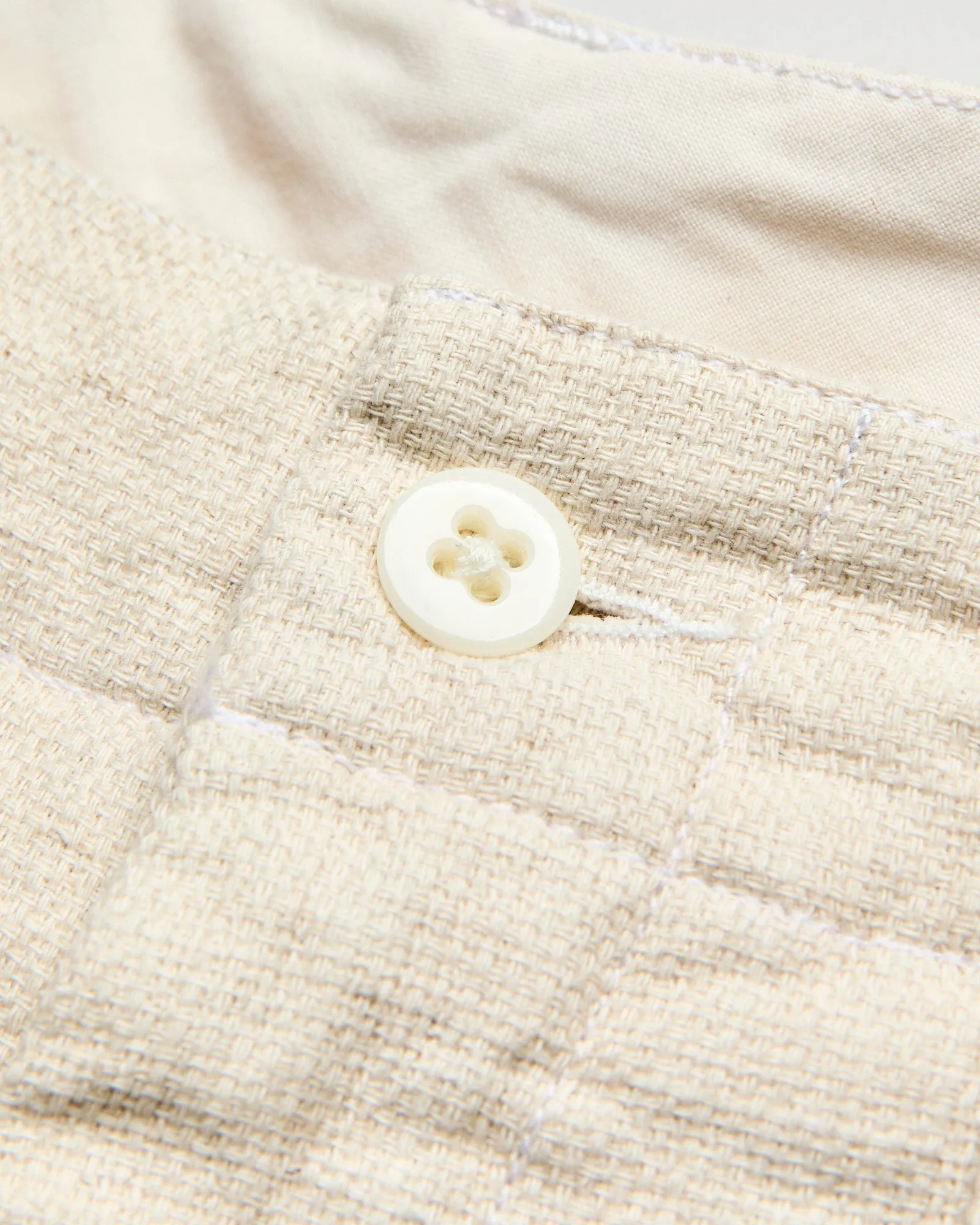 Fatigue Pants in Natural Cotton Linen Java Cloth