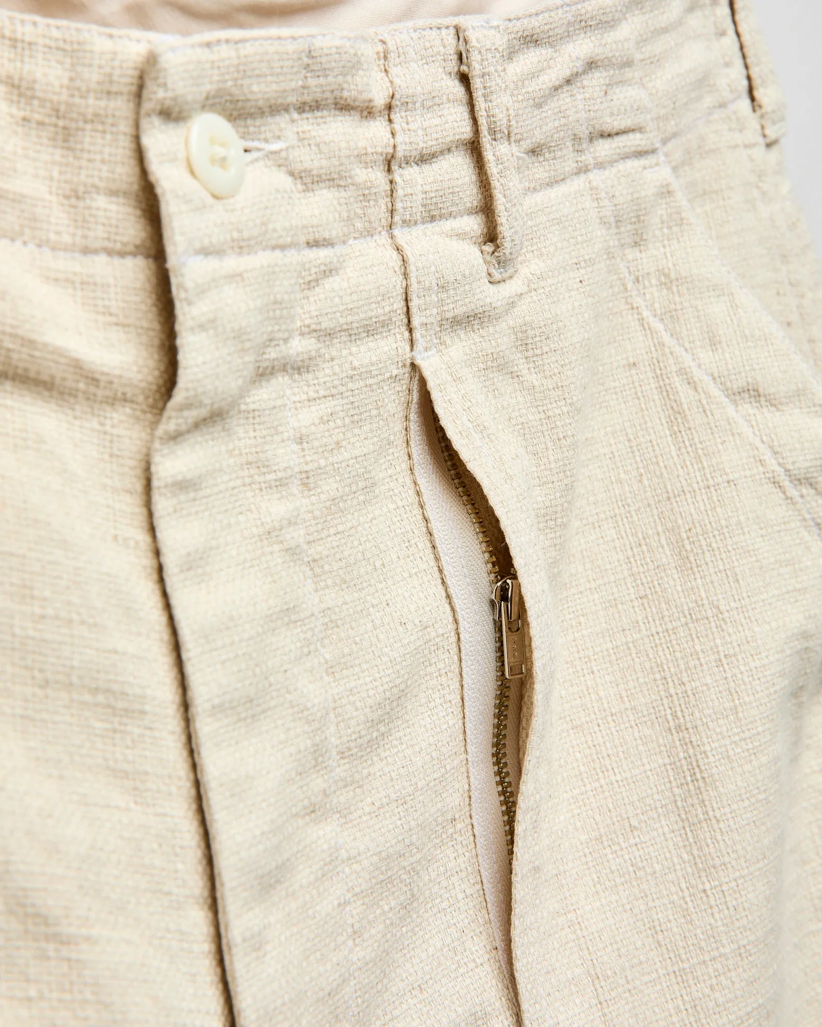 Fatigue Pants in Natural Cotton Linen Java Cloth