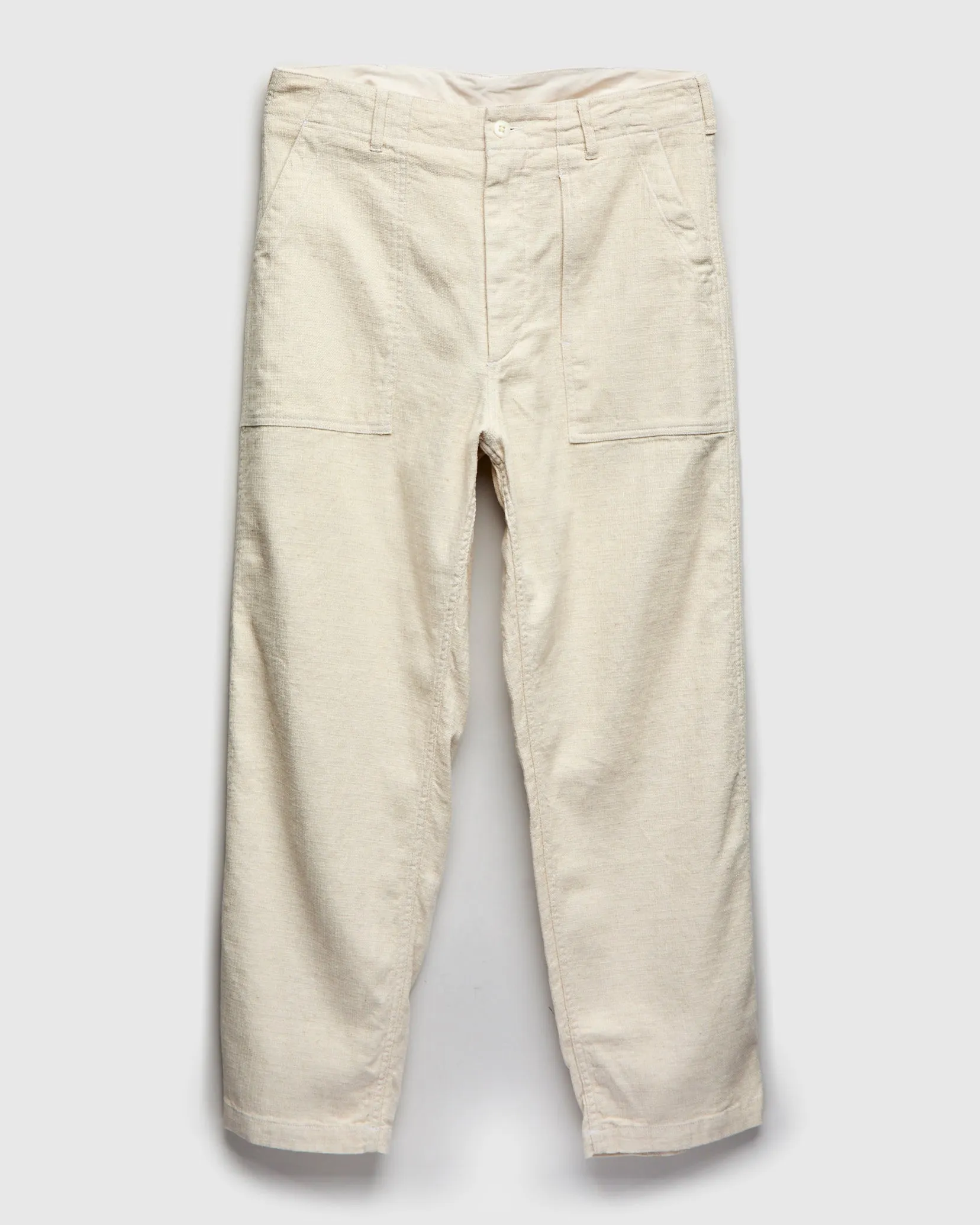 Fatigue Pants in Natural Cotton Linen Java Cloth