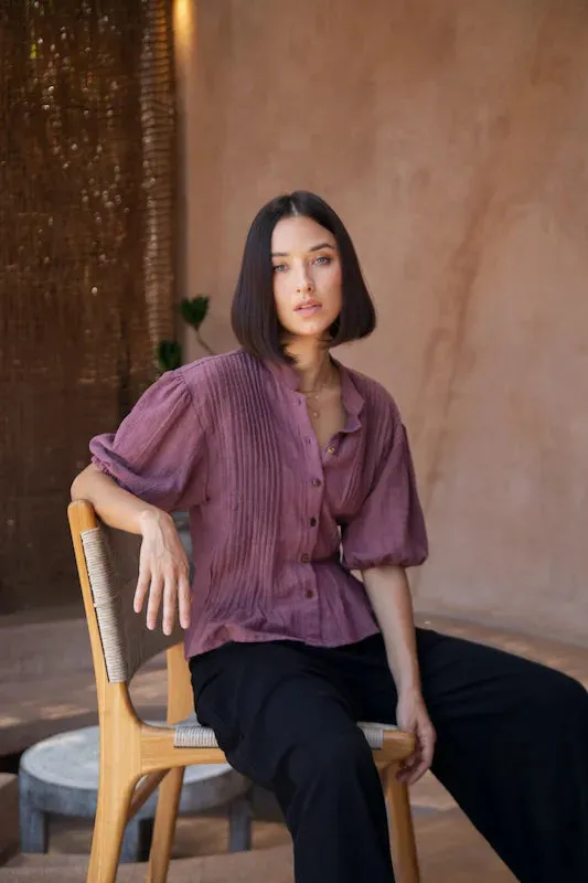 Joss Blouse - Lucy Plum Linen