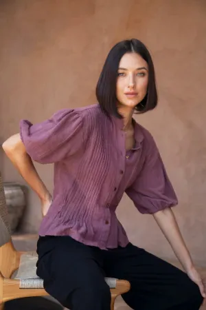 Joss Blouse - Lucy Plum Linen