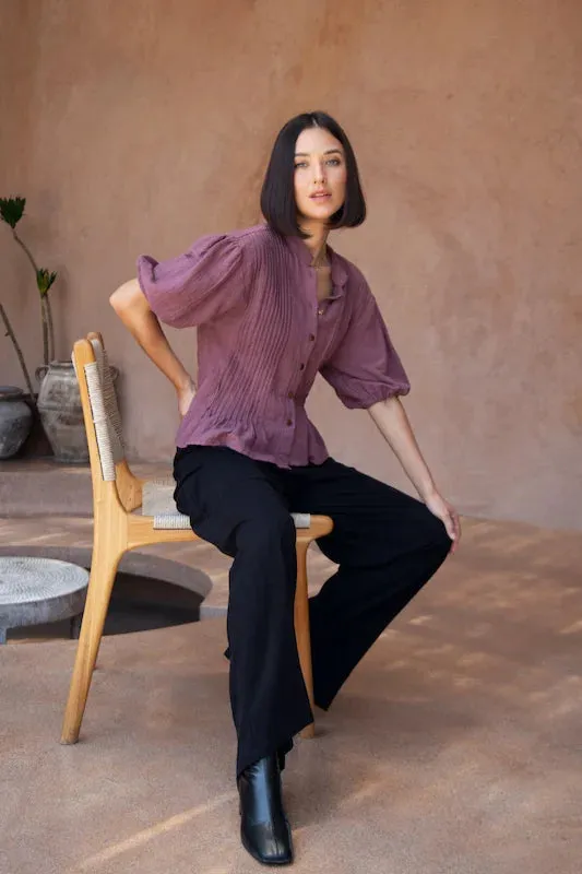 Joss Blouse - Lucy Plum Linen