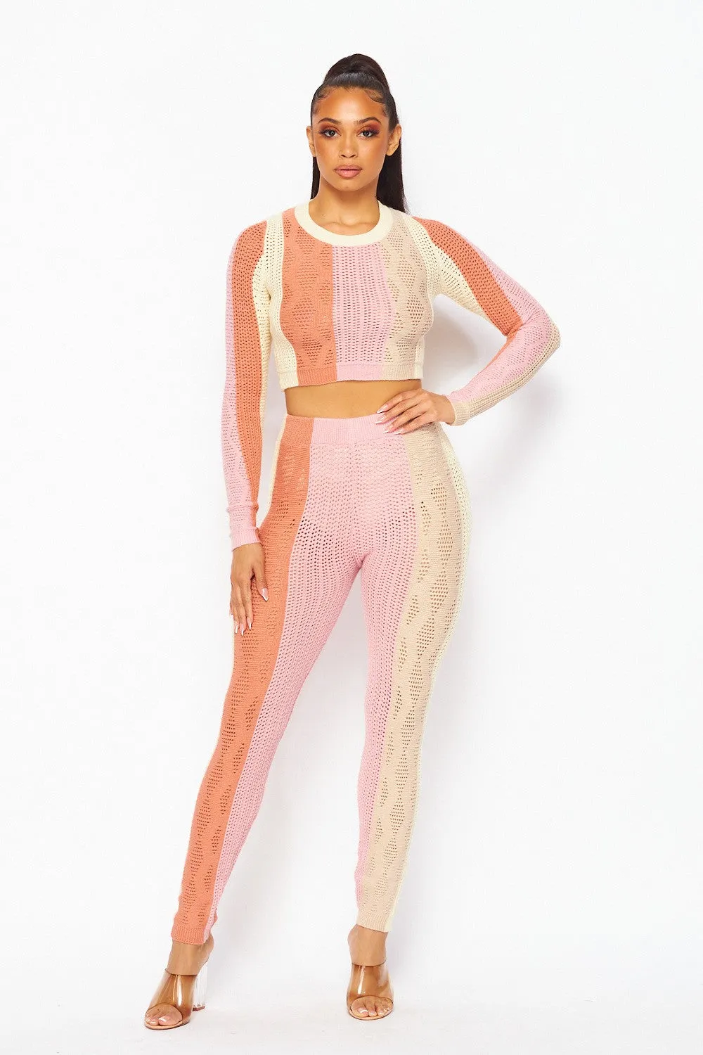 KNIT PANTS SET