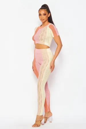 KNIT PANTS SET