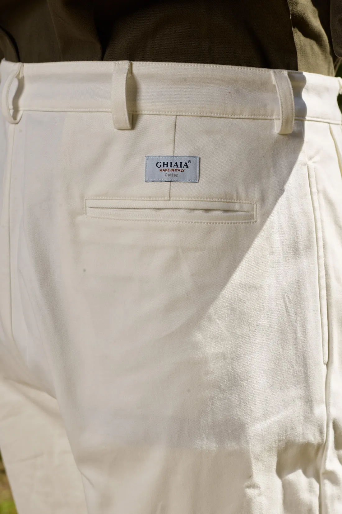Marinaio Cotton Double Pleated Pants