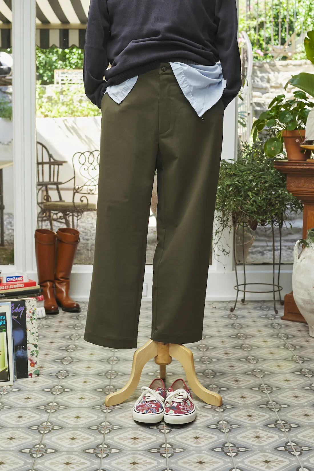 Marinaio Cotton Flat Front Pants