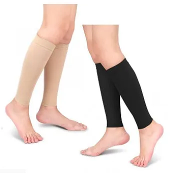 Medical Compression Calf Sleeves - CCL 2 - 23 - 32 mmHG - Black or Beige