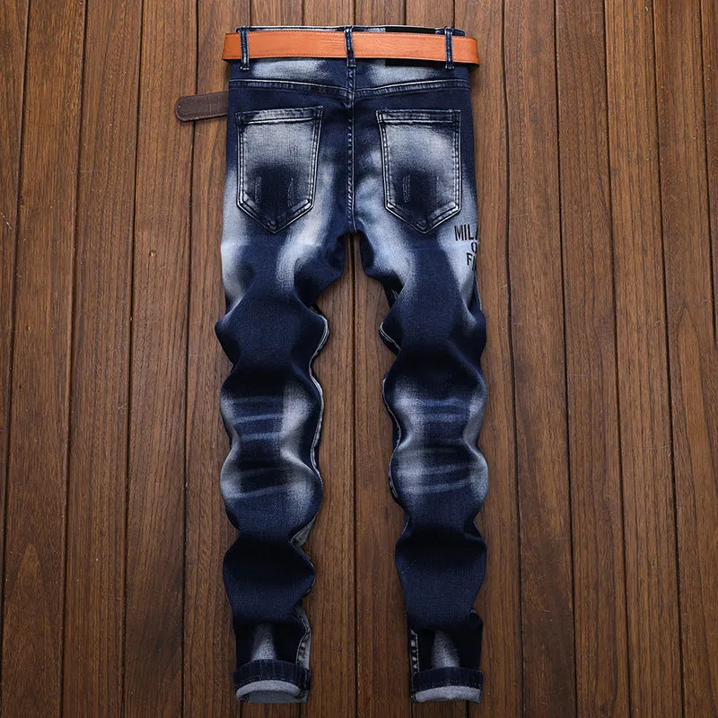 Men's Fashion Tattered Limited Jeans