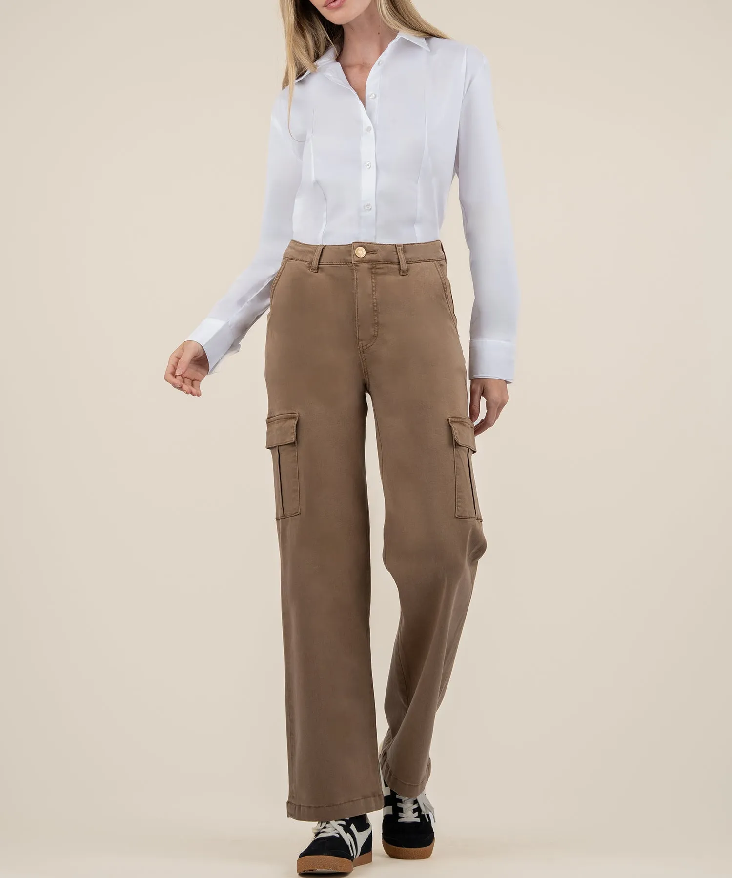 Miller High Rise Wide Leg Pants - Camel