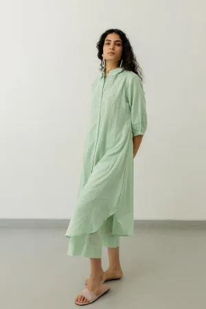 Mint Cotton Tunic and Pants Set