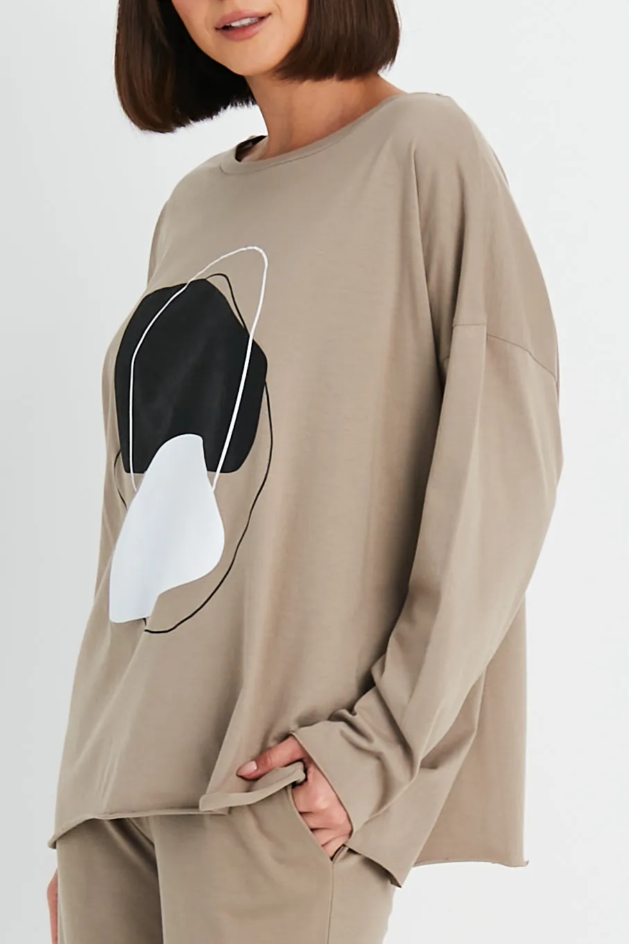 Pima Cotton Rock The Tee Luxury Boxy T