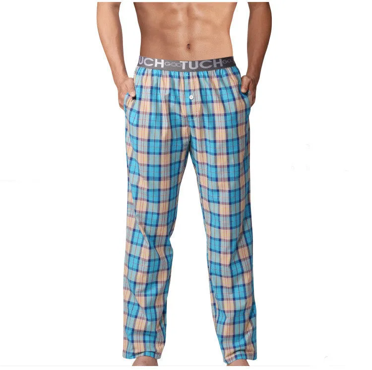 Pyjama Pants Men Underwear Trousers Plaid Mens Lounge Pants Pantalon Piyamas Jovenes Pijama Gootuch 2505