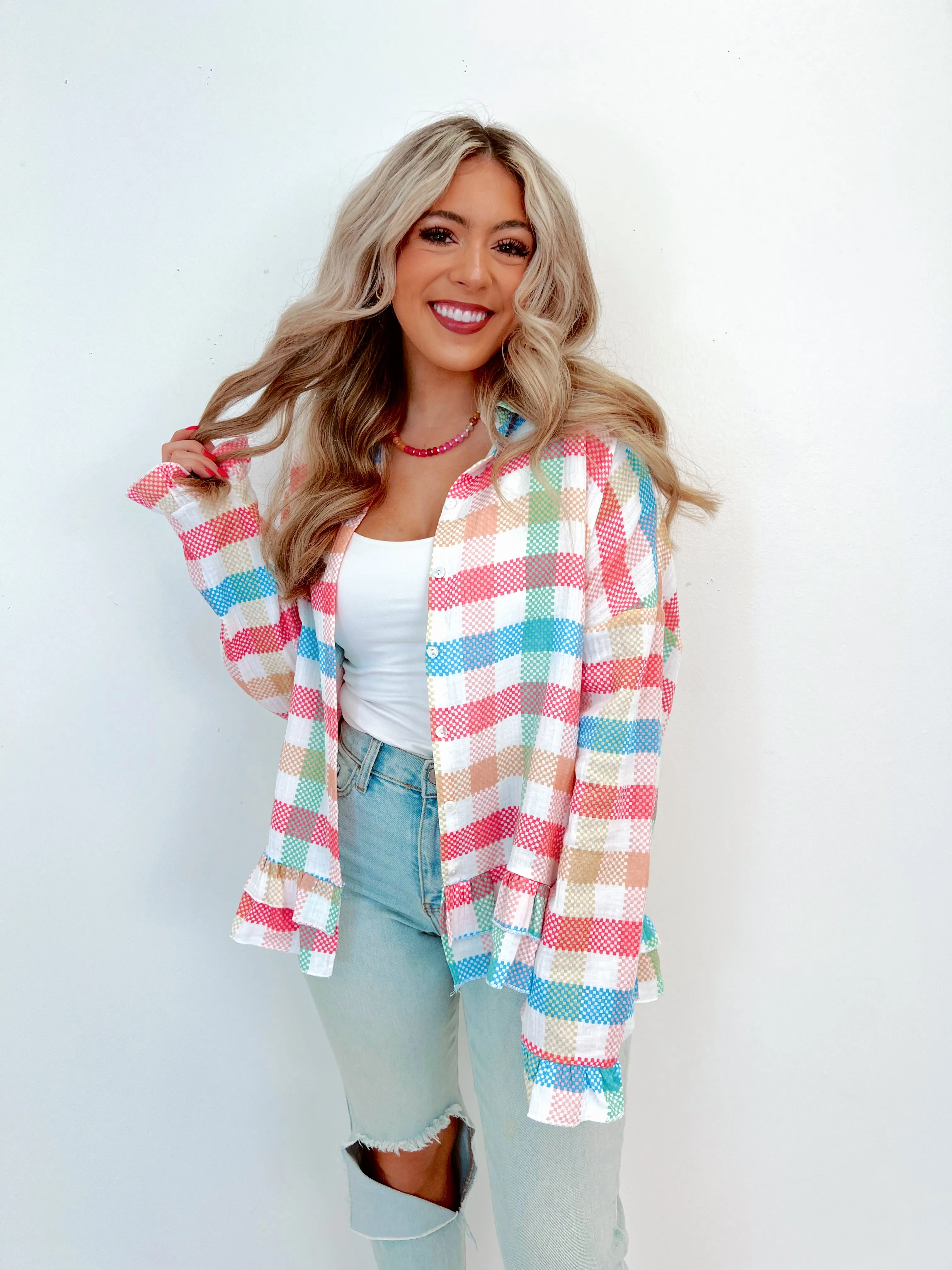 Reality Check Ruffled Spring Blouse