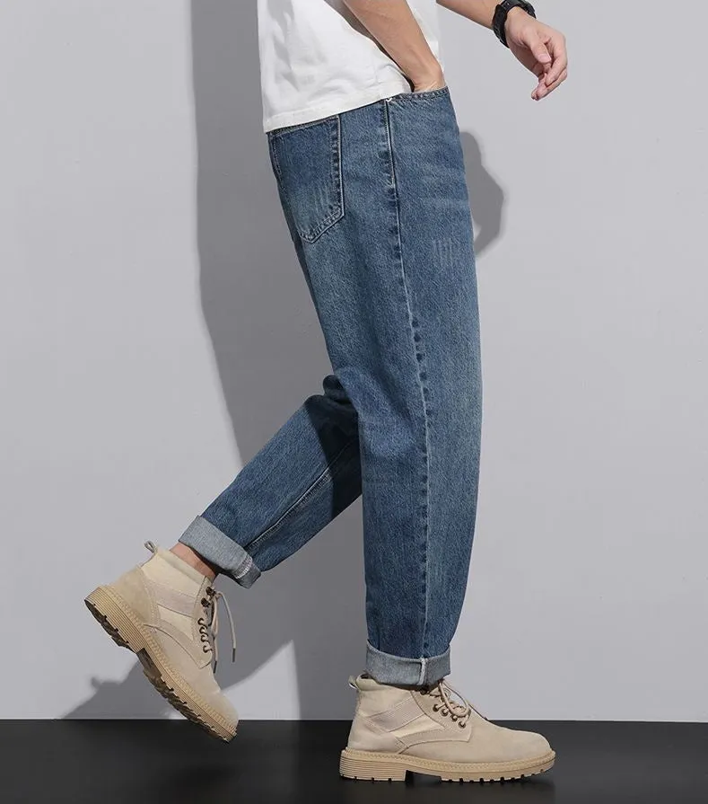 Relaxed Fit Tapered Leg Jeans for Effortless Style