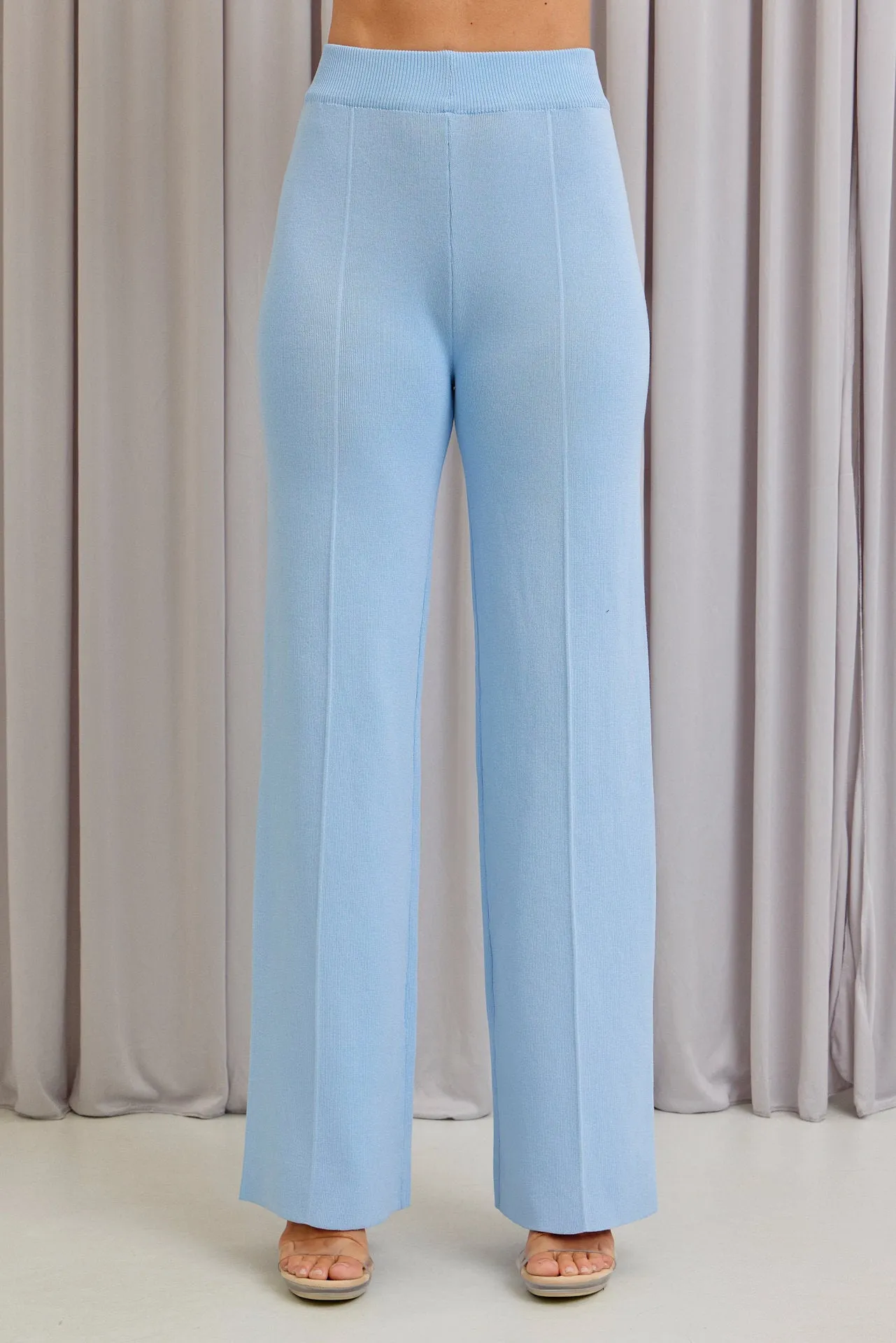 Self Care Time Knit Slvls Top and Pants Set