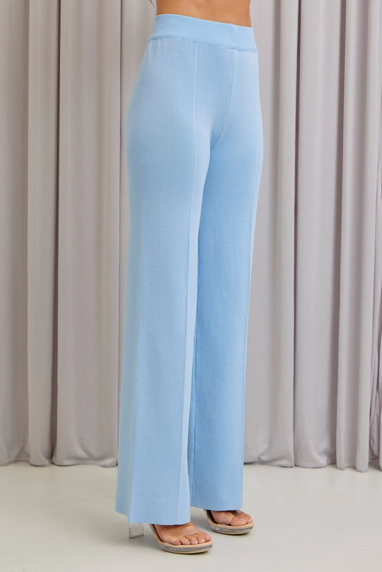 Self Care Time Knit Slvls Top and Pants Set