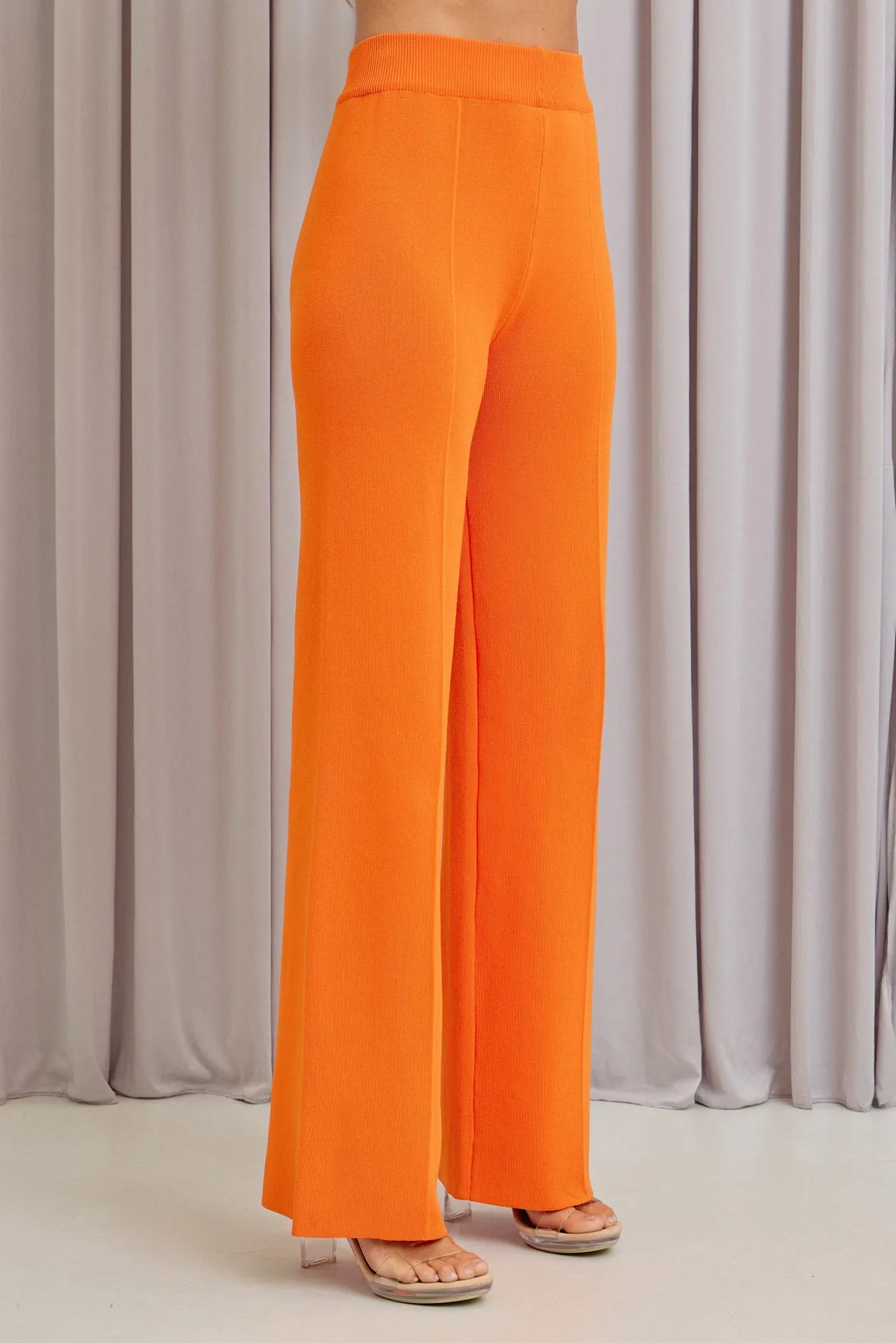 Self Care Time Knit Slvls Top and Pants Set