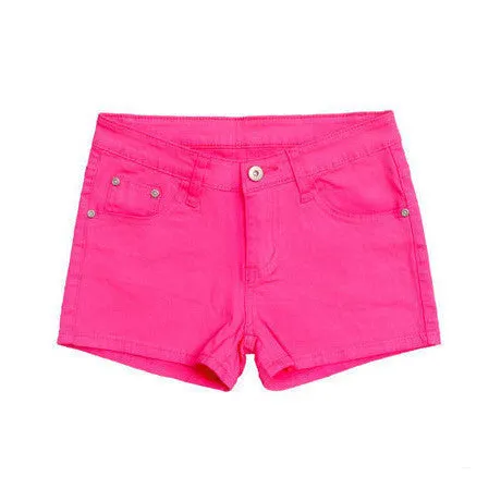 Shorts Summer Women Neon Casual Shorts Fashion Cute White Black Ladies Pencil Shorts 12 Colors
