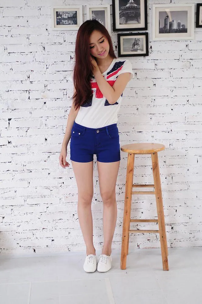 Shorts Summer Women Neon Casual Shorts Fashion Cute White Black Ladies Pencil Shorts 12 Colors