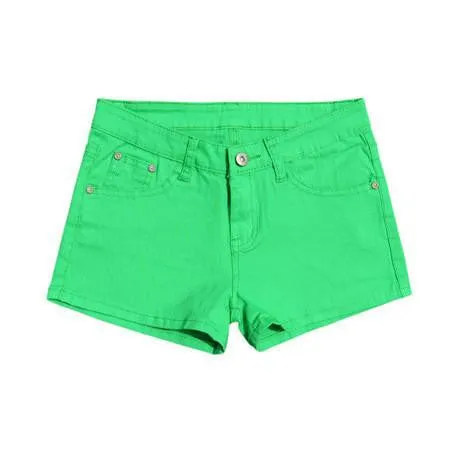 Shorts Summer Women Neon Casual Shorts Fashion Cute White Black Ladies Pencil Shorts 12 Colors