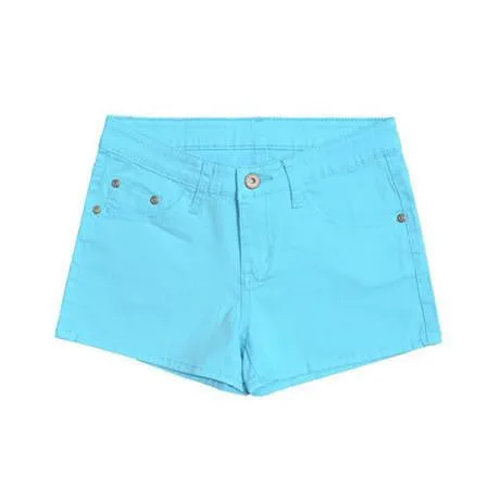 Shorts Summer Women Neon Casual Shorts Fashion Cute White Black Ladies Pencil Shorts 12 Colors