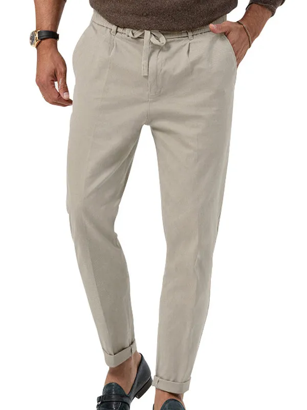 Solid Color Casual Straight Jogger Pants
