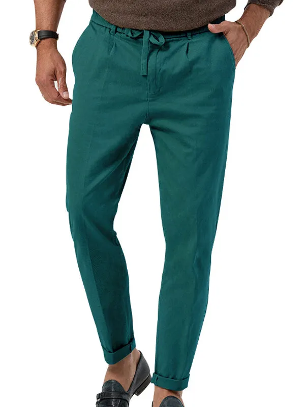 Solid Color Casual Straight Jogger Pants