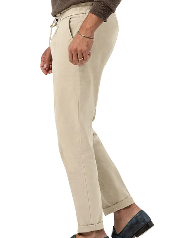 Solid Color Casual Straight Jogger Pants