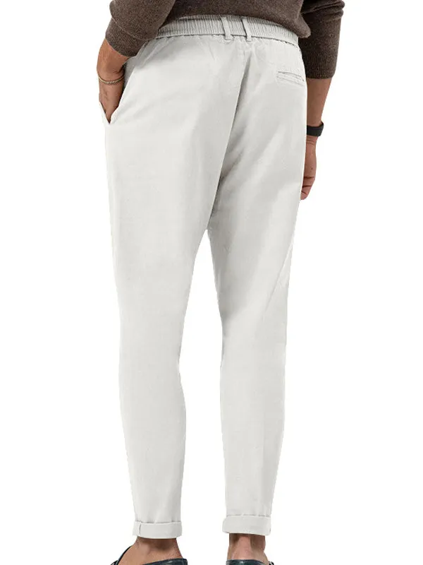 Solid Color Casual Straight Jogger Pants