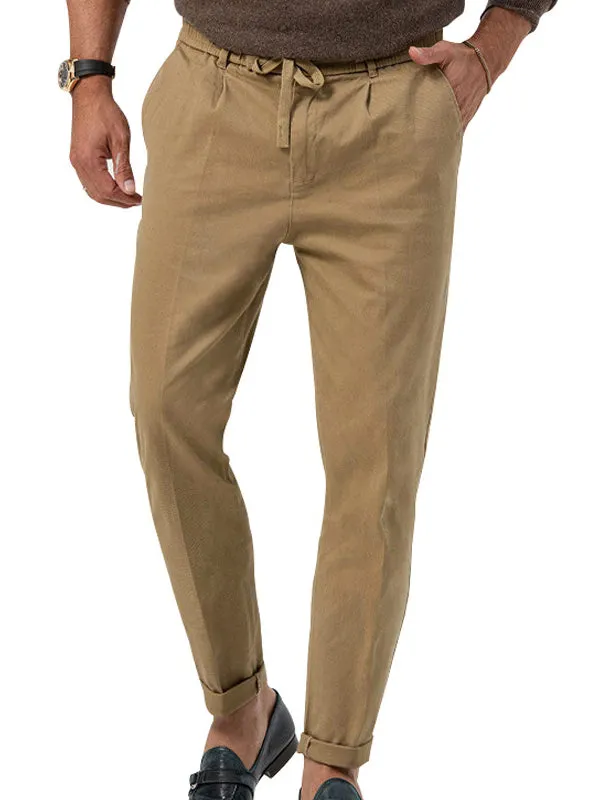 Solid Color Casual Straight Jogger Pants