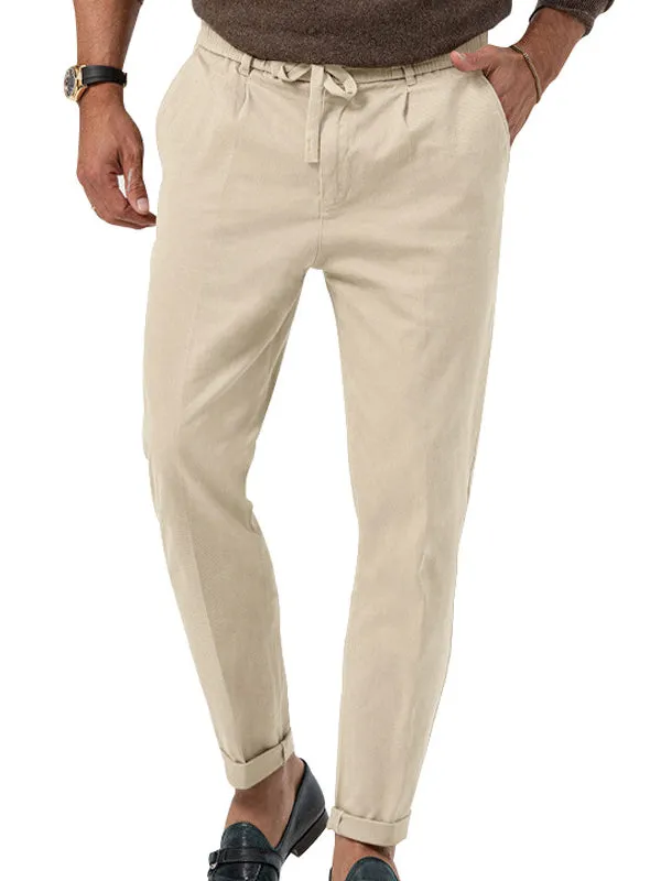 Solid Color Casual Straight Jogger Pants
