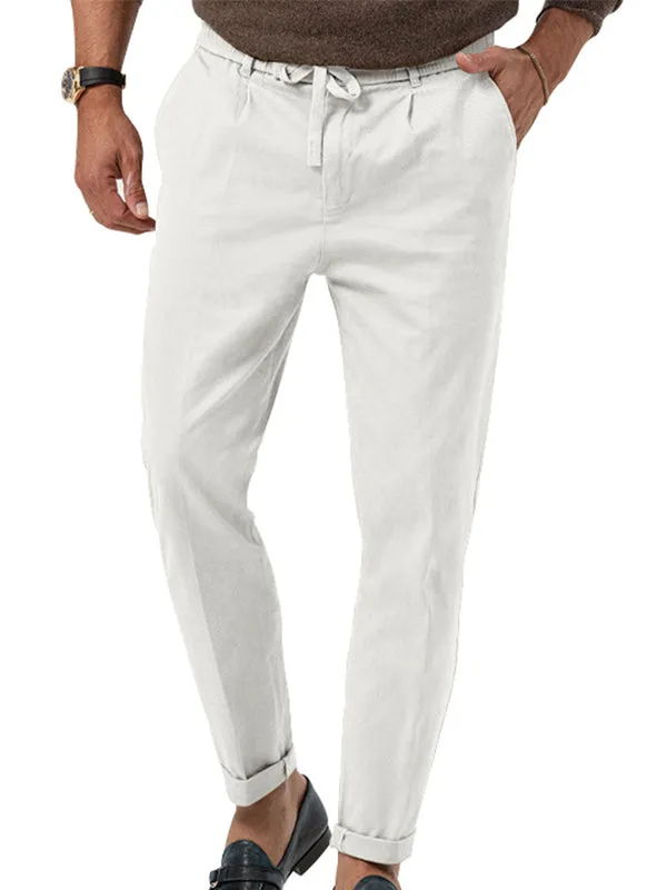 Solid Color Casual Straight Jogger Pants