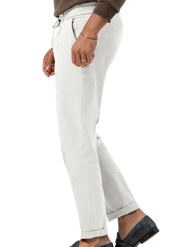 Solid Color Casual Straight Jogger Pants