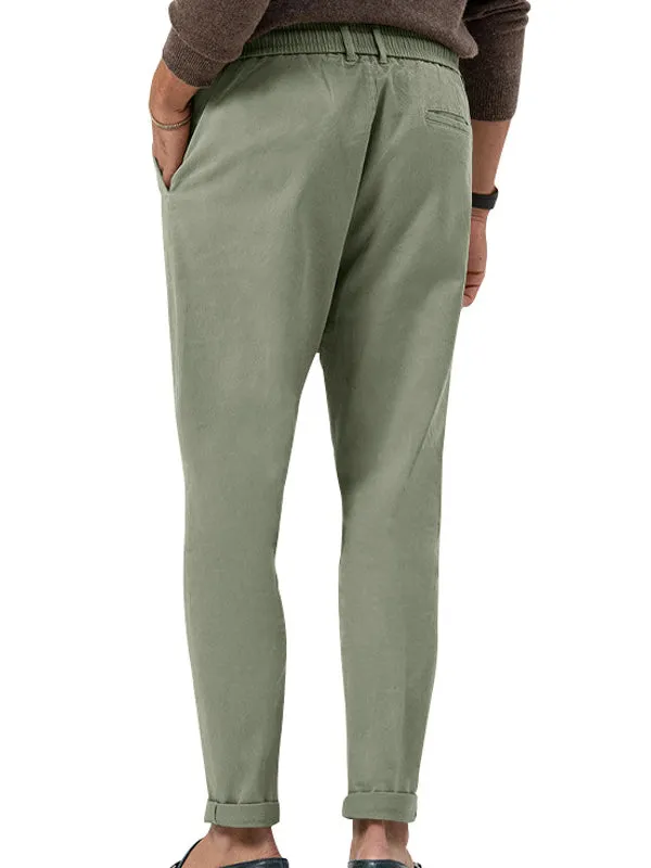 Solid Color Casual Straight Jogger Pants