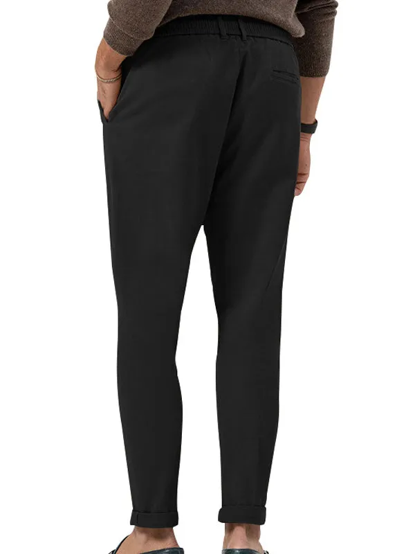 Solid Color Casual Straight Jogger Pants
