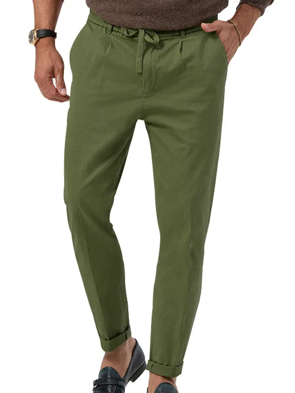 Solid Color Casual Straight Jogger Pants