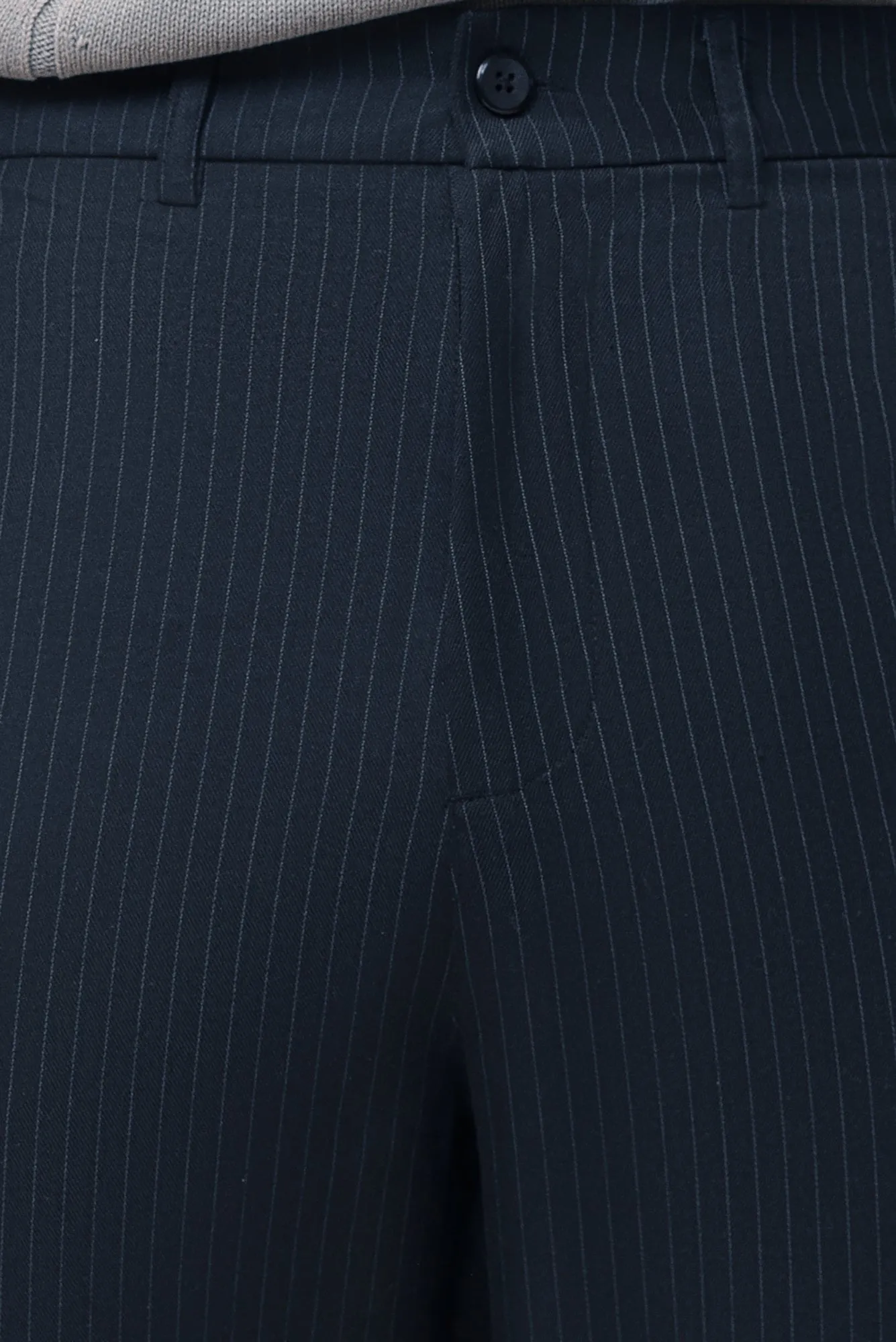 Steel Navy Men's Straight Pinstripe Pants