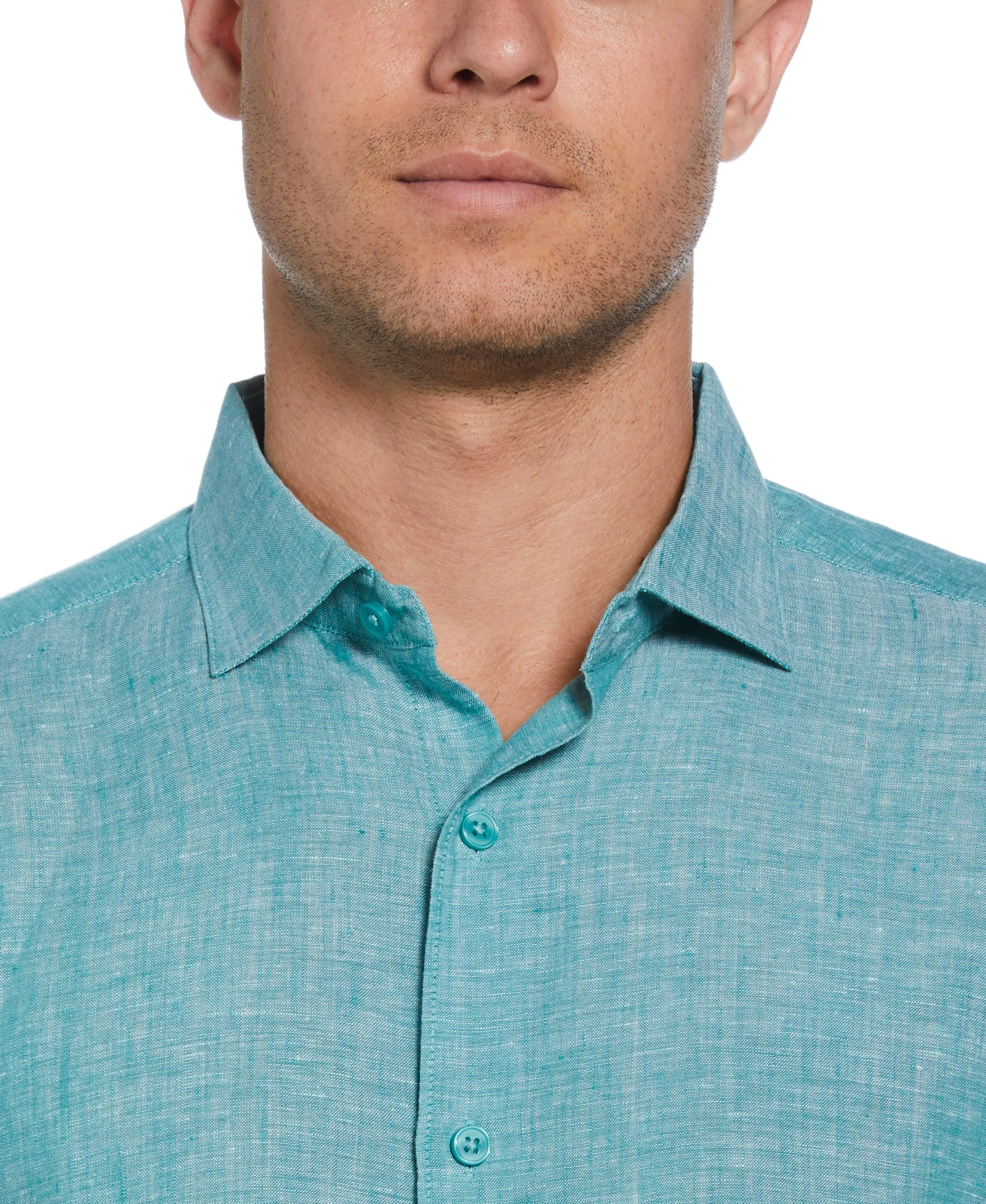 Travelselect™ Linen-Blend Rolled Sleeve Shirt